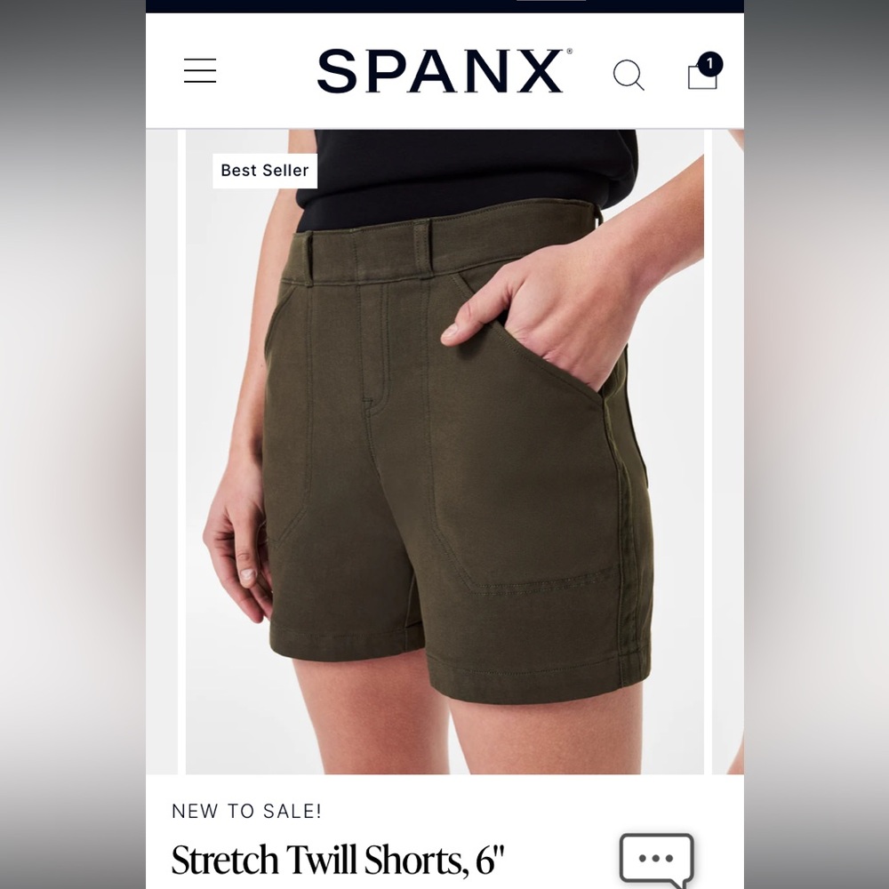 S O L D NWT Spanx shorts Large